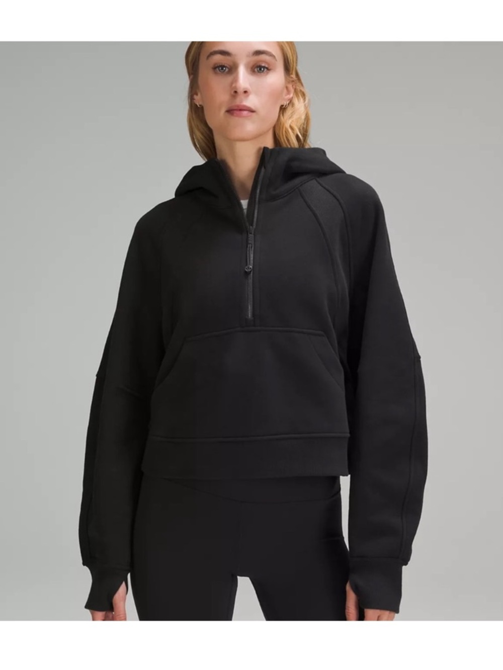 Lululemon Cropped Scuba Hoodie XS/S Black